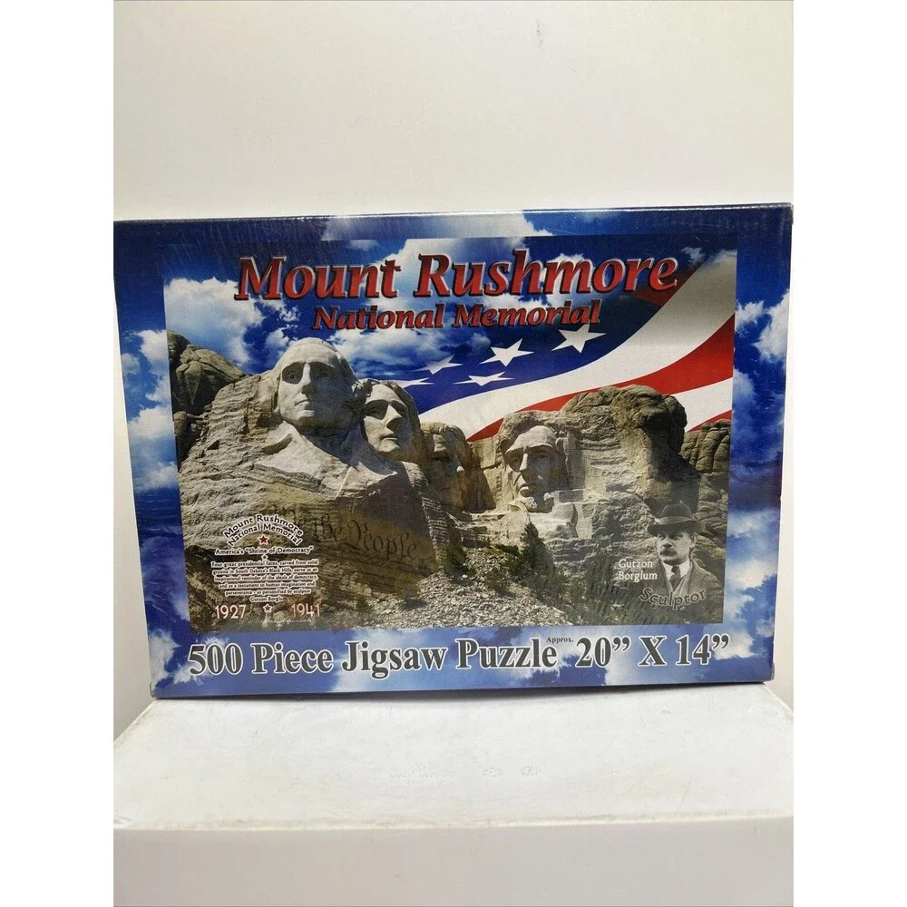 MOUNT RUSHMORE NATIONAL MEMORIAL JIGSAW PUZZLE 500 PIECE SEALED